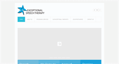 Desktop Screenshot of exceptionalspeechtherapy.com